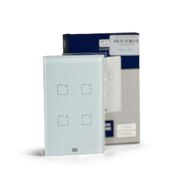 INTERRUPTOR TOUCH 4 BOTÕES BRANCO WI-FI 4X2 WEG 16638089 - Image 6