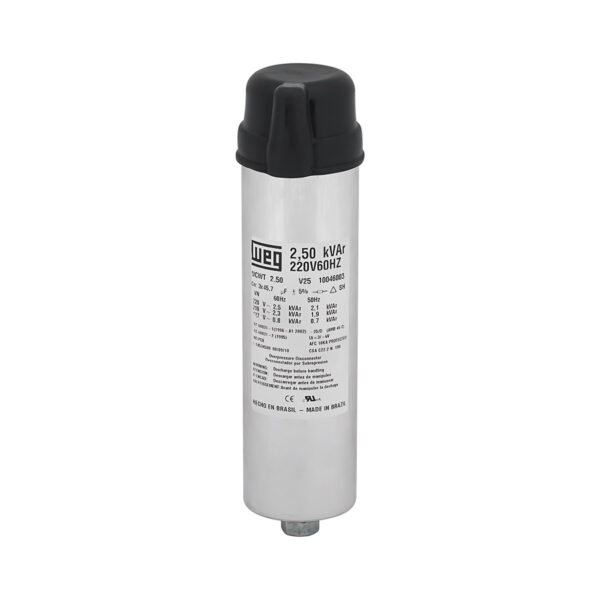 CAPACITOR WEG CFP 2,5KVAR 380V UCW2,5V40 L10 60HZ 10046010