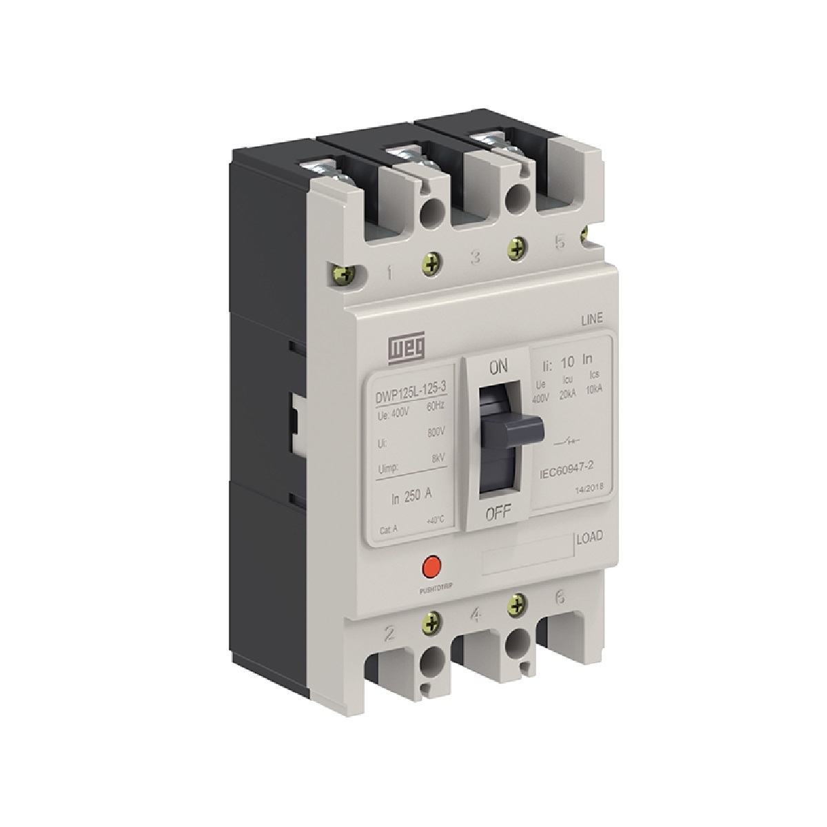 DISJUNTOR CAIXA MOLDADA WEG DWP125L-70-3 14256828