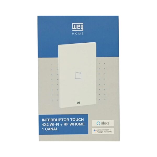 INTERRUPTOR TOUCH WEG 1 BOTÃO BRANCO WI-FI 4X2 16637832 - Image 5