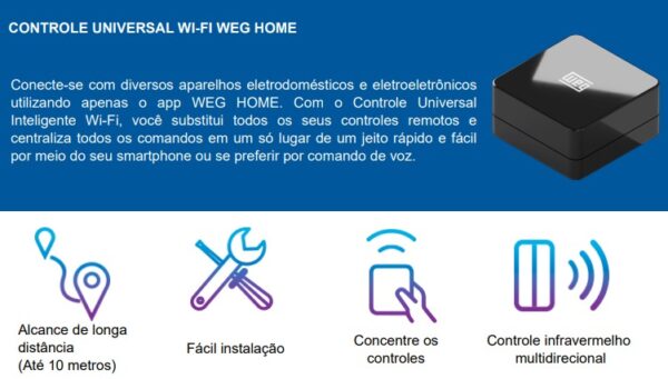 CONTROLE UNIVERSAL WI-FI SMART WEG WHOME 15718999 - Image 3