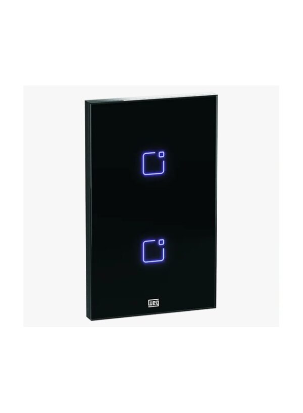 INTERRUPTOR TOUCH WEG 2 BOTÕES PRETO WI-FI 4X2 16638092